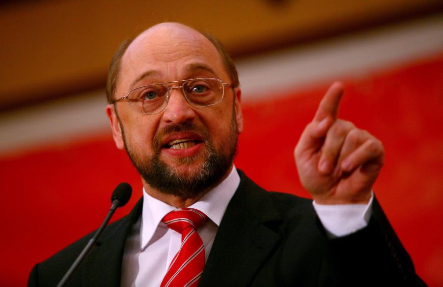 Predsednik Evropskega parlamenta Martin Schulz med obiskom v Sloveniji