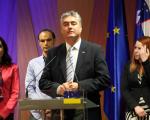 Evropski poslanec dr. Milan Zver na predstavitvi liste SDS za evropske volitve