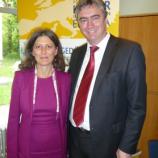 Zsuzsa Breier, direktorica Društva za razvoj kulture dialoga v razširjeni Evropi in dr. Milan Zver